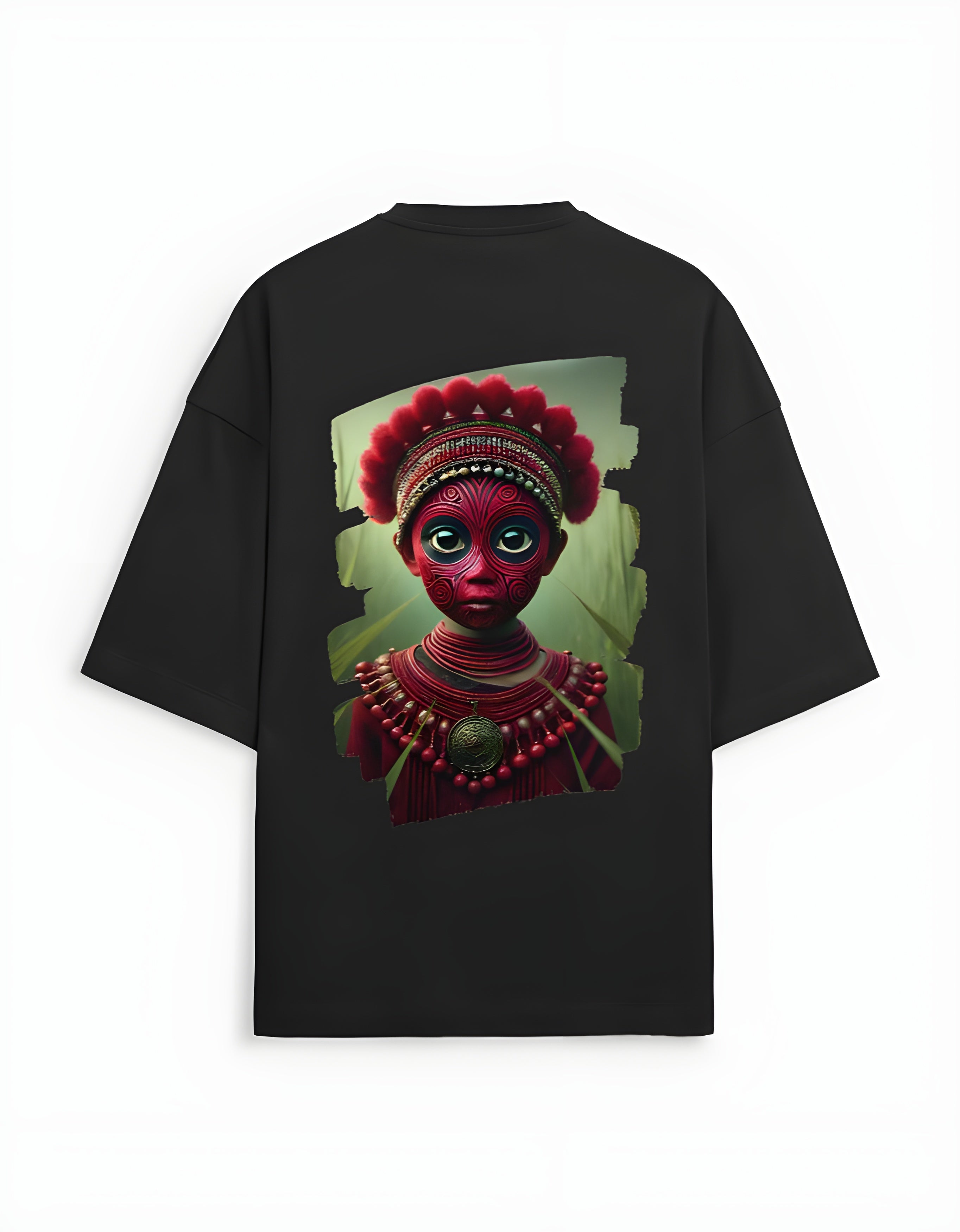 Celestial Myths - A Poetic Fusion of Folklore and Sci-Fi Unisex Terry Oversized Tee