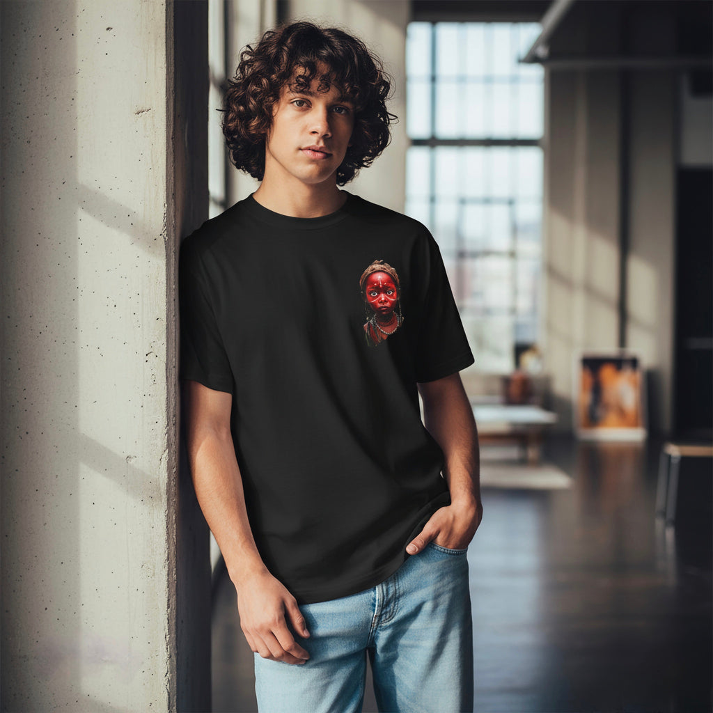 Celestial Myths - A Poetic Fusion of Folklore and Sci-Fi Unisex Terry Oversized Tee